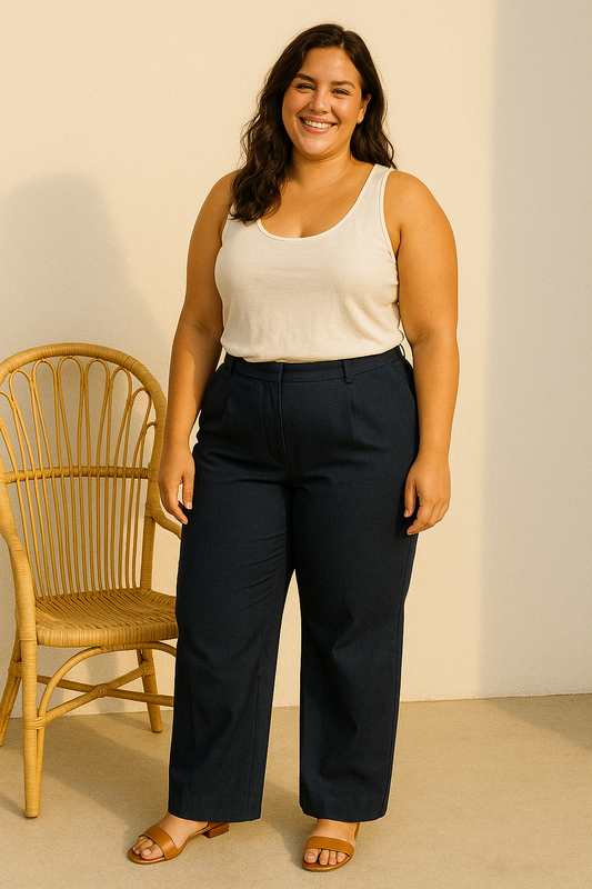 JULIE, Pantalon à pli devant