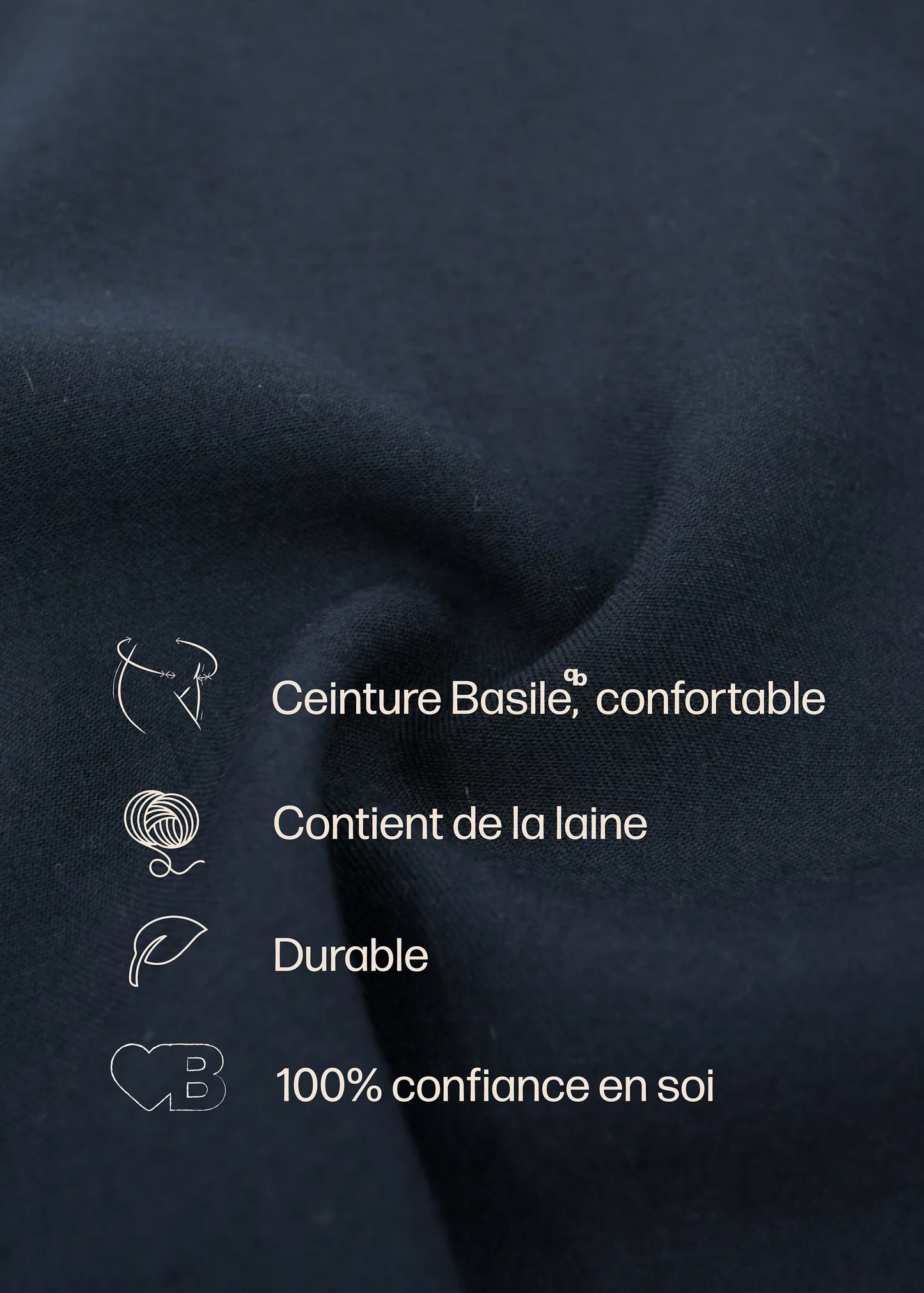 Julie, pantalon à pli